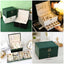 MultiFunctional Three Layer Leather Jewellery Box With Lock Earrings Jewellery Storage Box