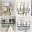 Wall Mounted Shelf With Hooks & Soap Dish