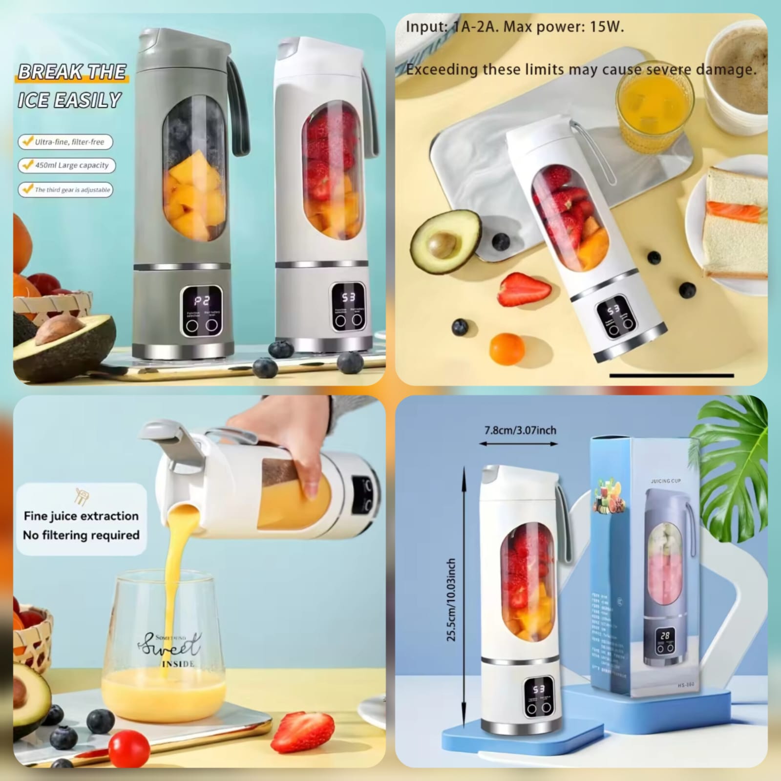 460(ml) Portable Juice Cup (Premium Quality) Main image