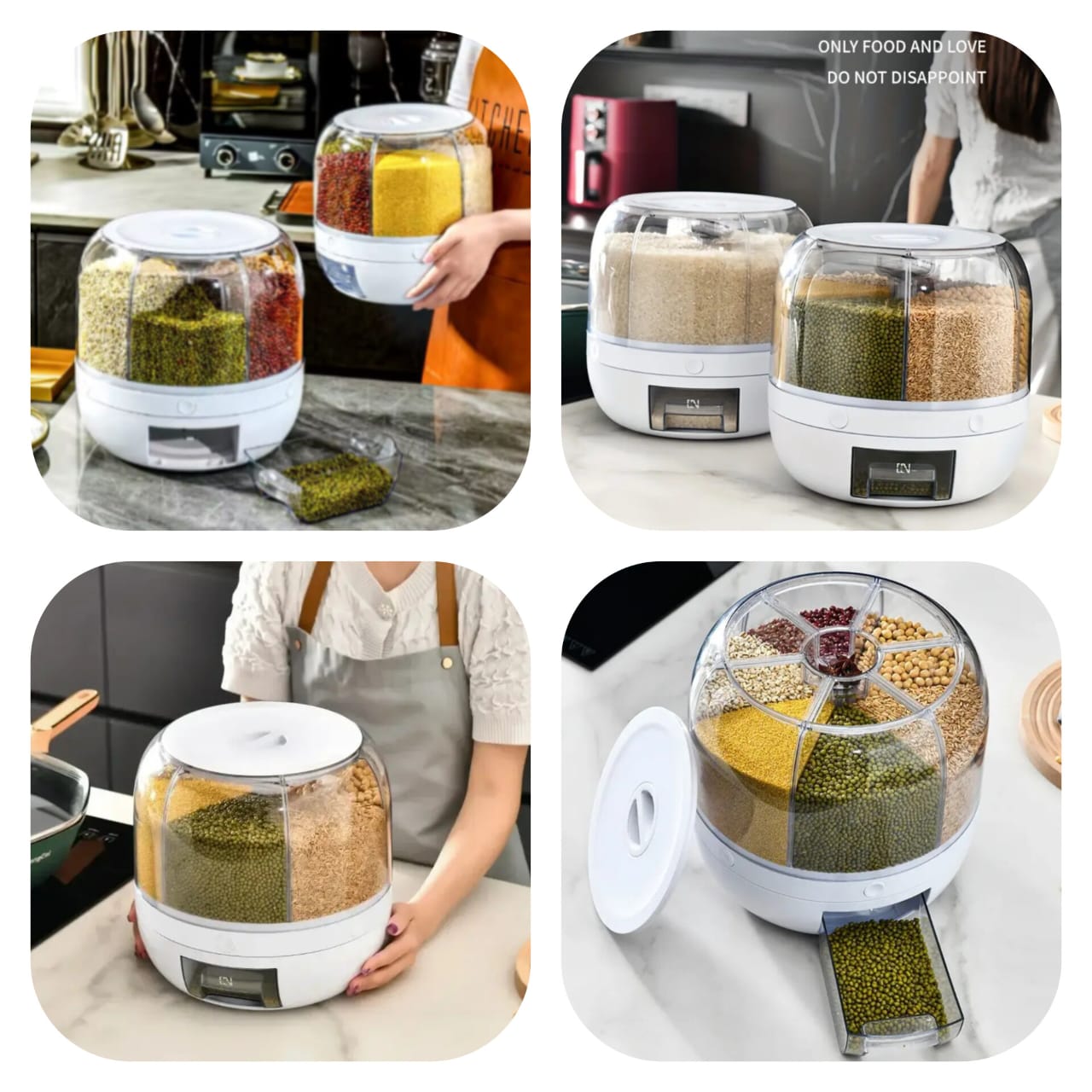 Revolving 6 in 1 Cereal Dispenser  (Premium Quality)