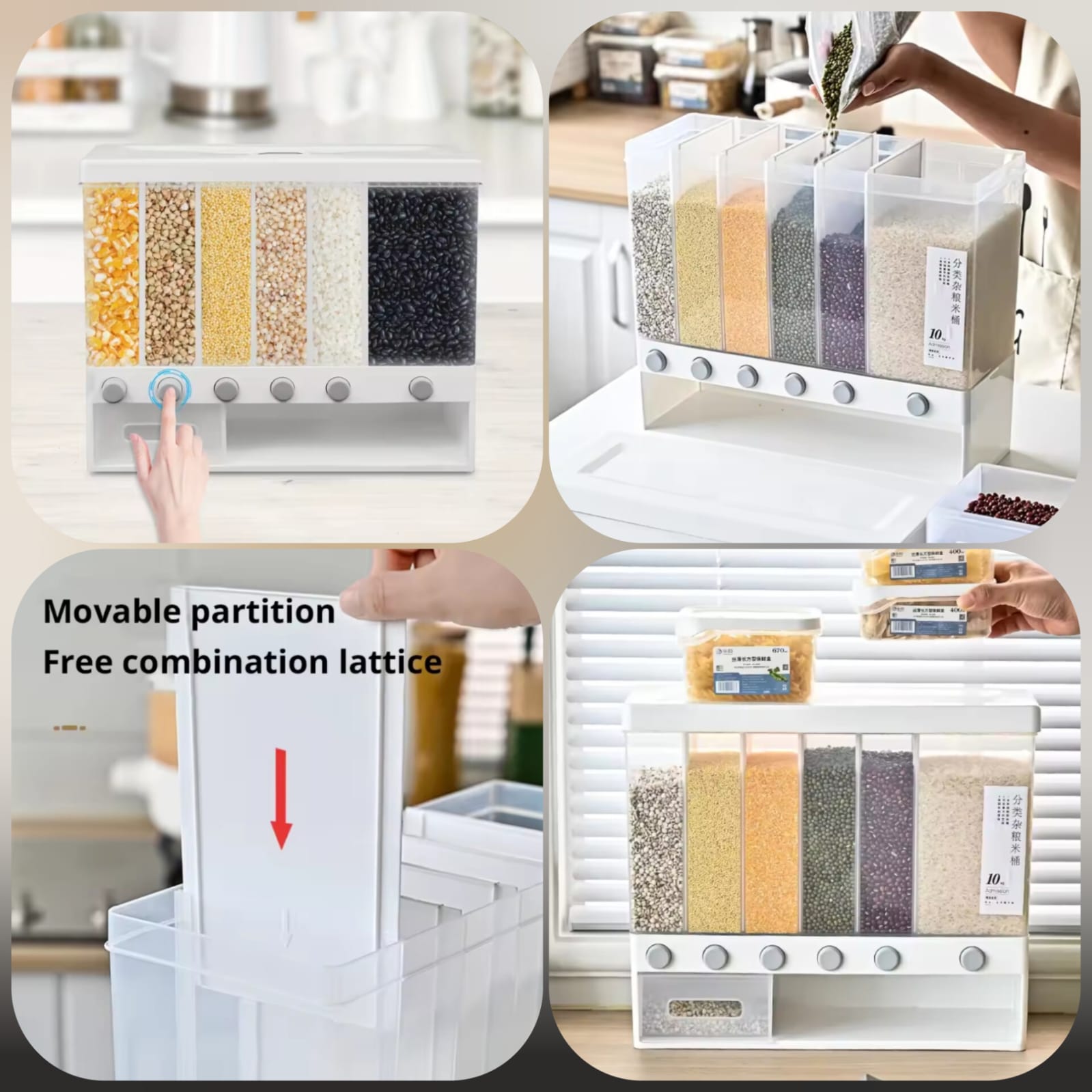 6 in 1 Cereal Dispenser (Premium Quality) Main image