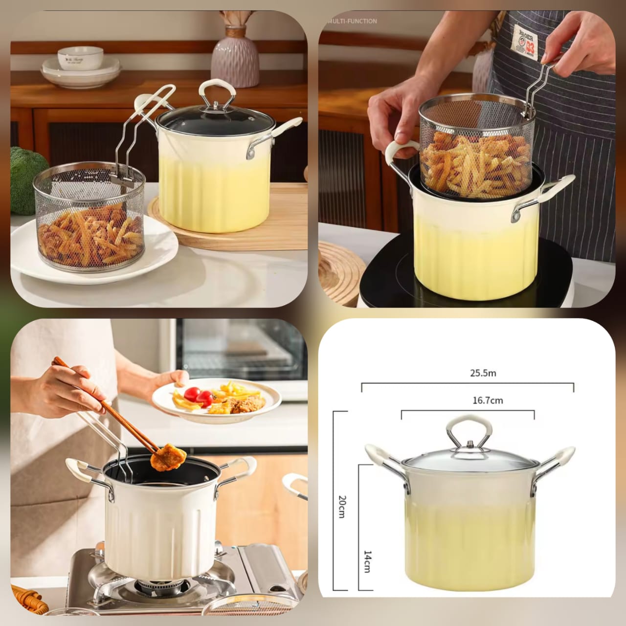 3L Deep Frying Pot (Premium Quality) Main image