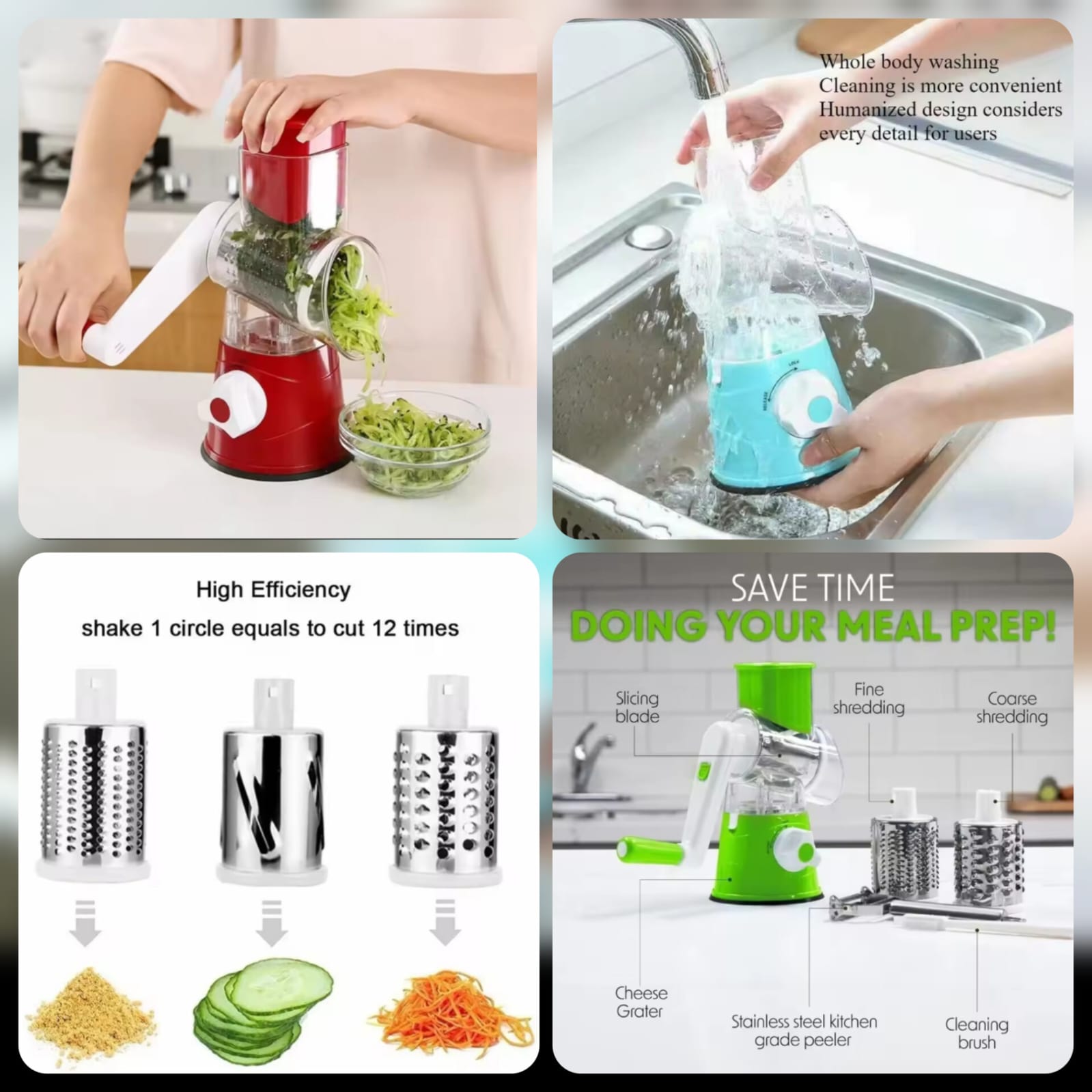 Multi-functional Vegetable Drum Cutter
