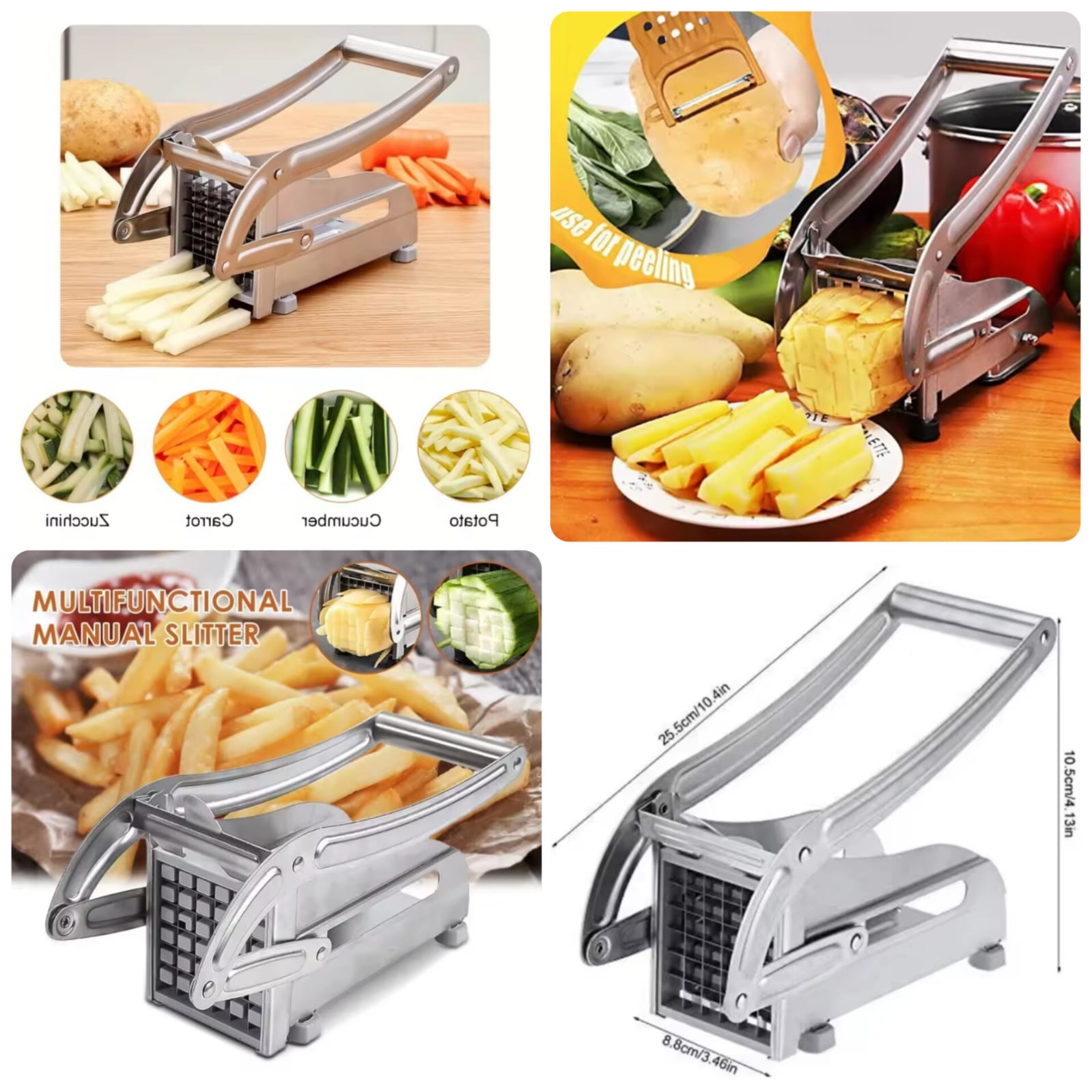 Stainless Steel Potato Chipper (Premim Quality) Main image