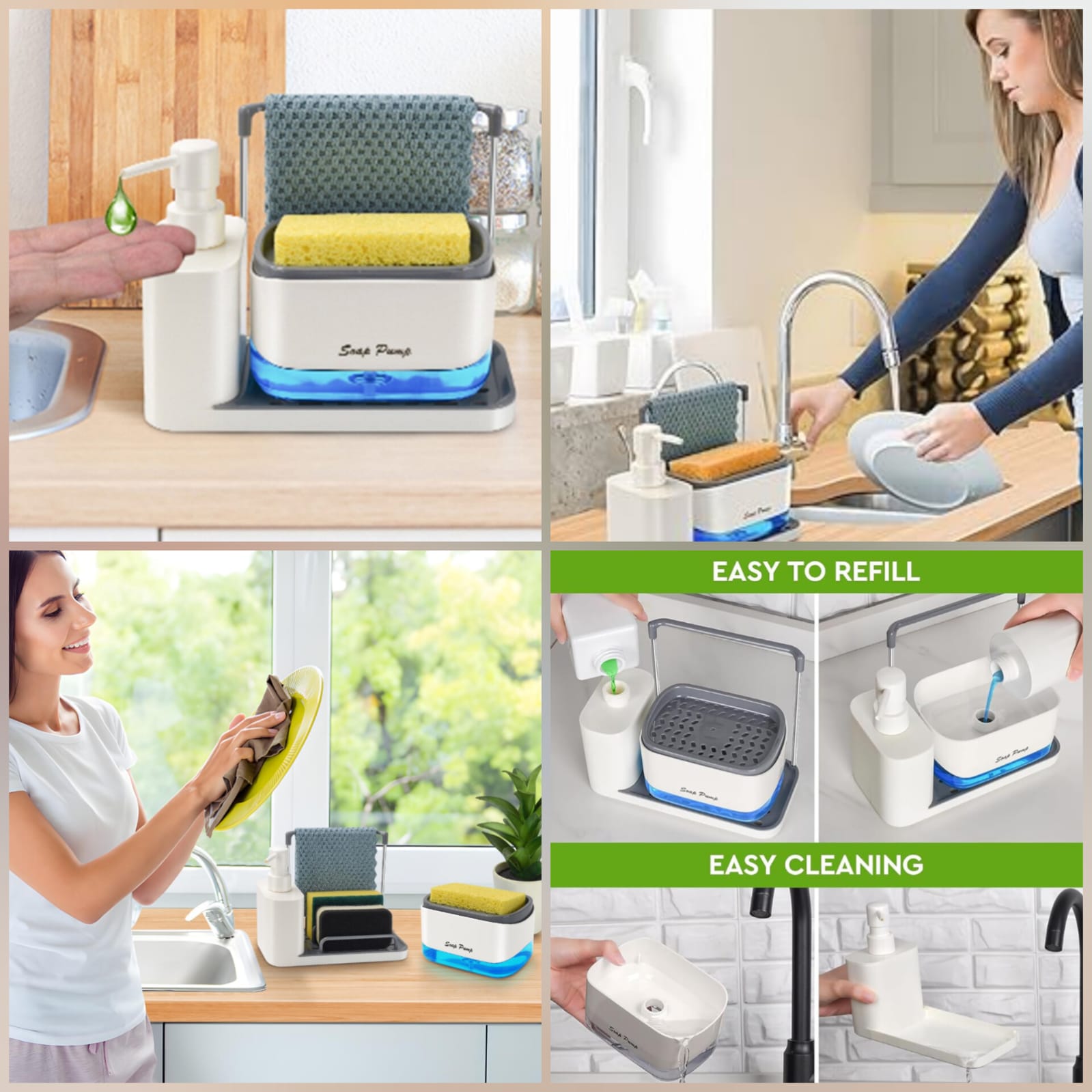 Multi Functional kitchen Soap Dispenser Main image