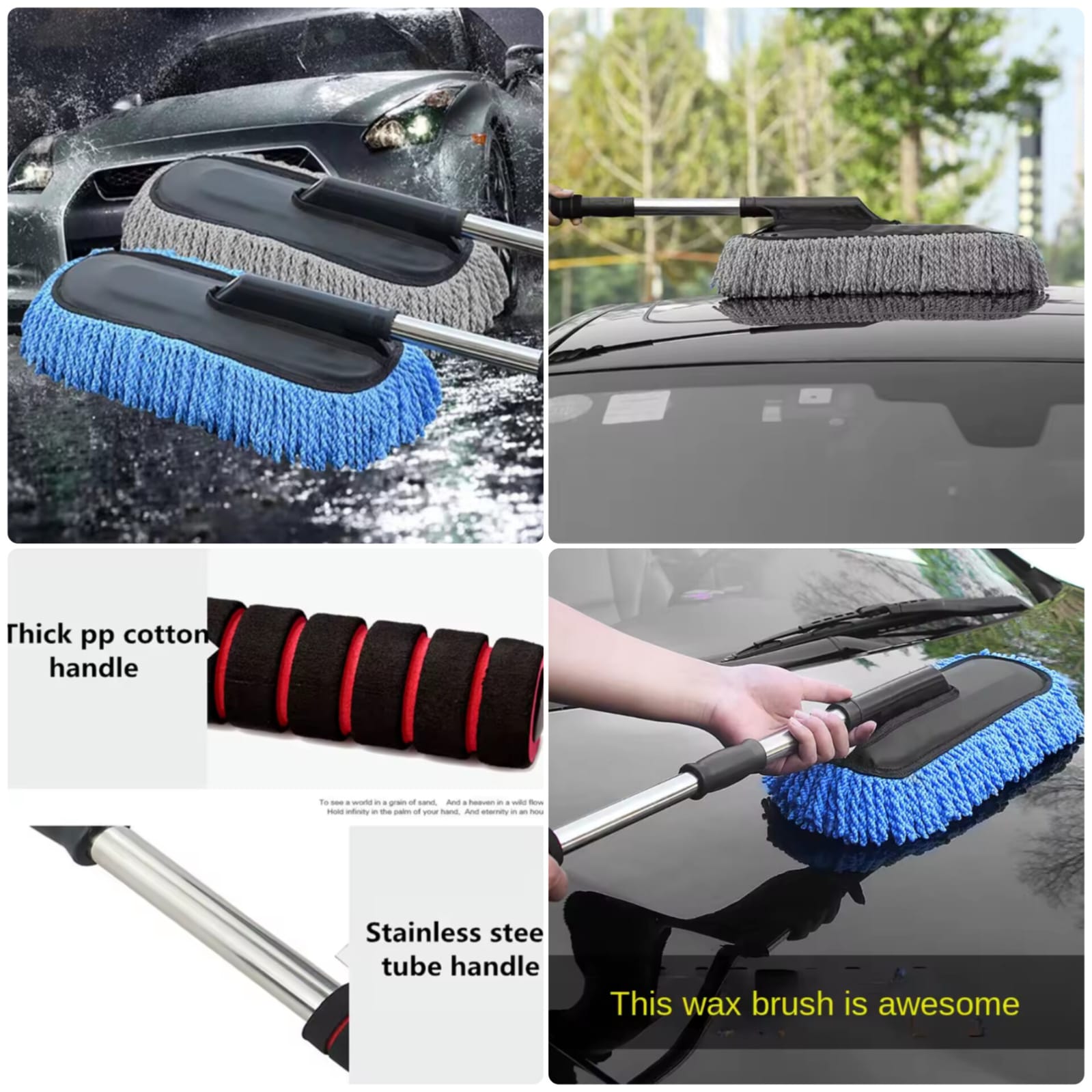 Adjustable Car Cleaning Mop Main image