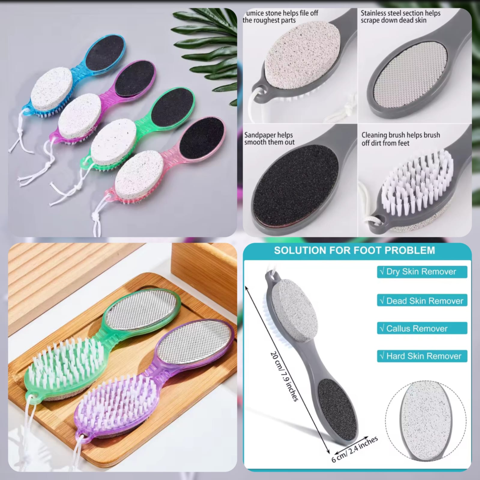 4in1 Pedicure Foot Scrubber Brush Main image