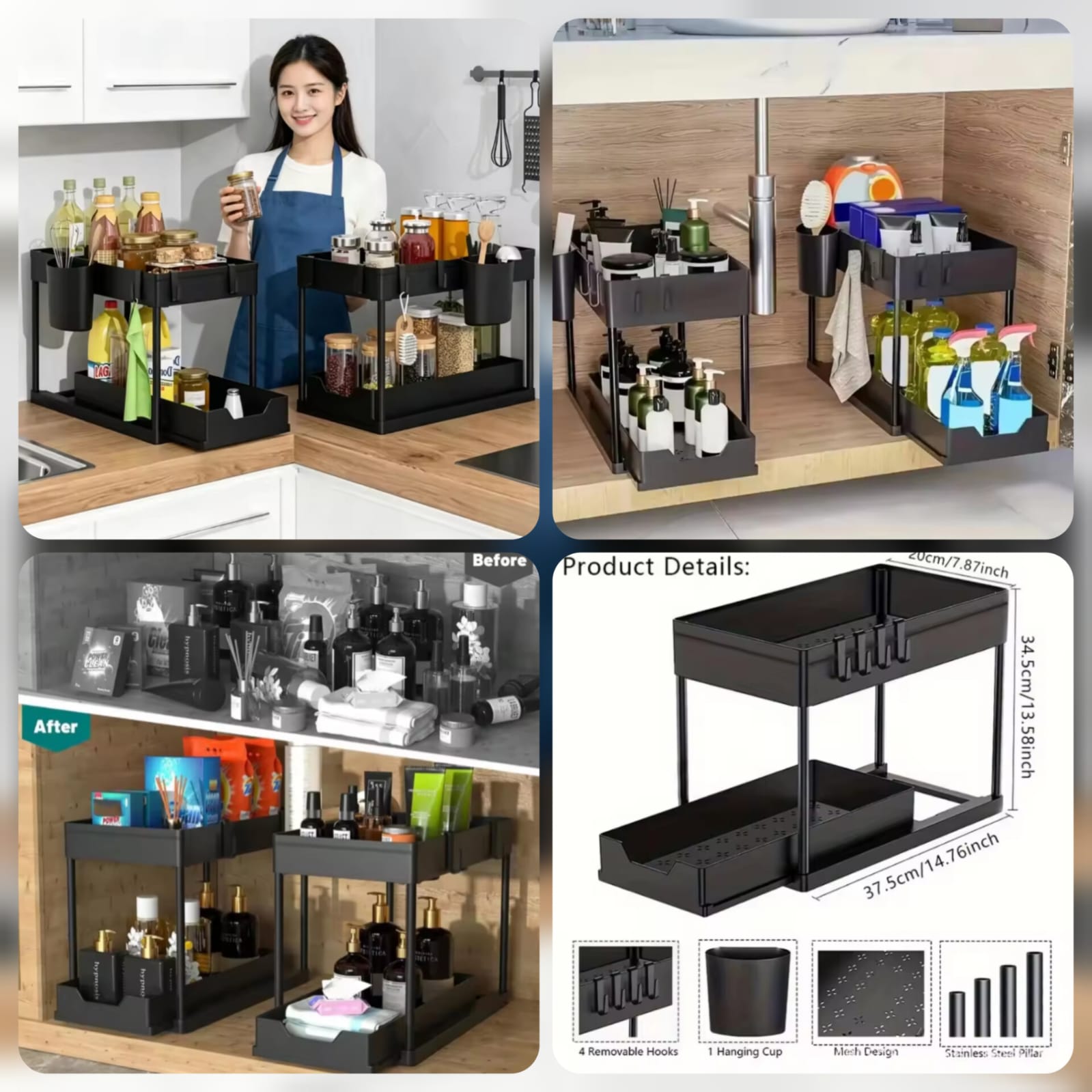 2Layer seasoning Spice Rack (Premium Quality)