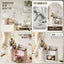 Roatating Brush Holder Wirh Cosmetic Organizer