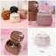 PU Leather Cosmetic Pouch (White Black)