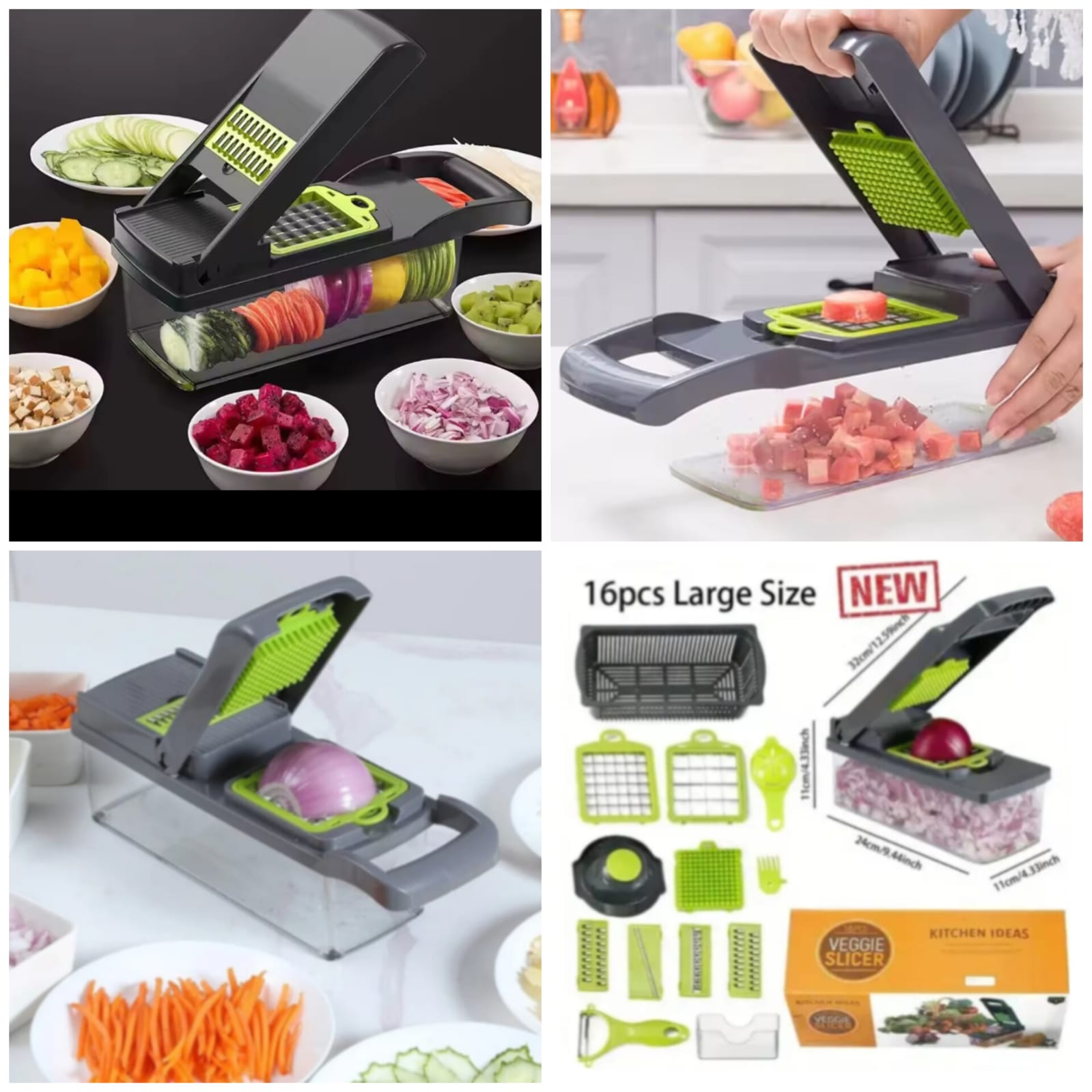 16 in 1 Vegetable Cutter (Big Size) (Premium Quality) Main image