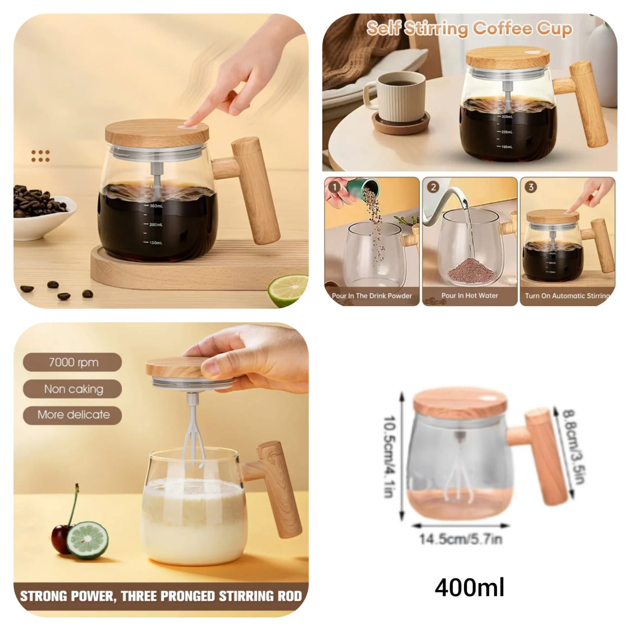400ML Auto Rechargeable Mixing Mug Main image