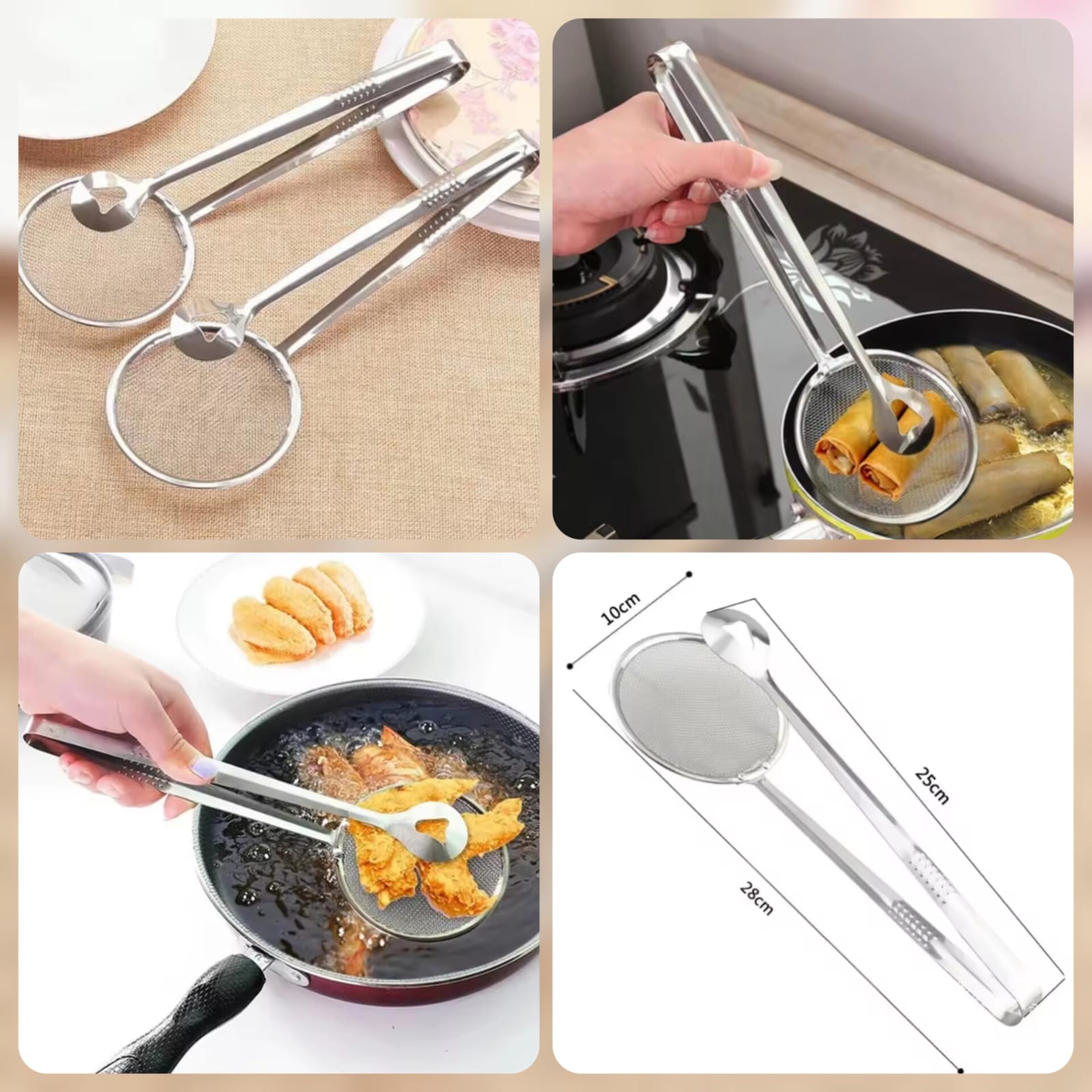 Stainless Steel Frying Tong Main image