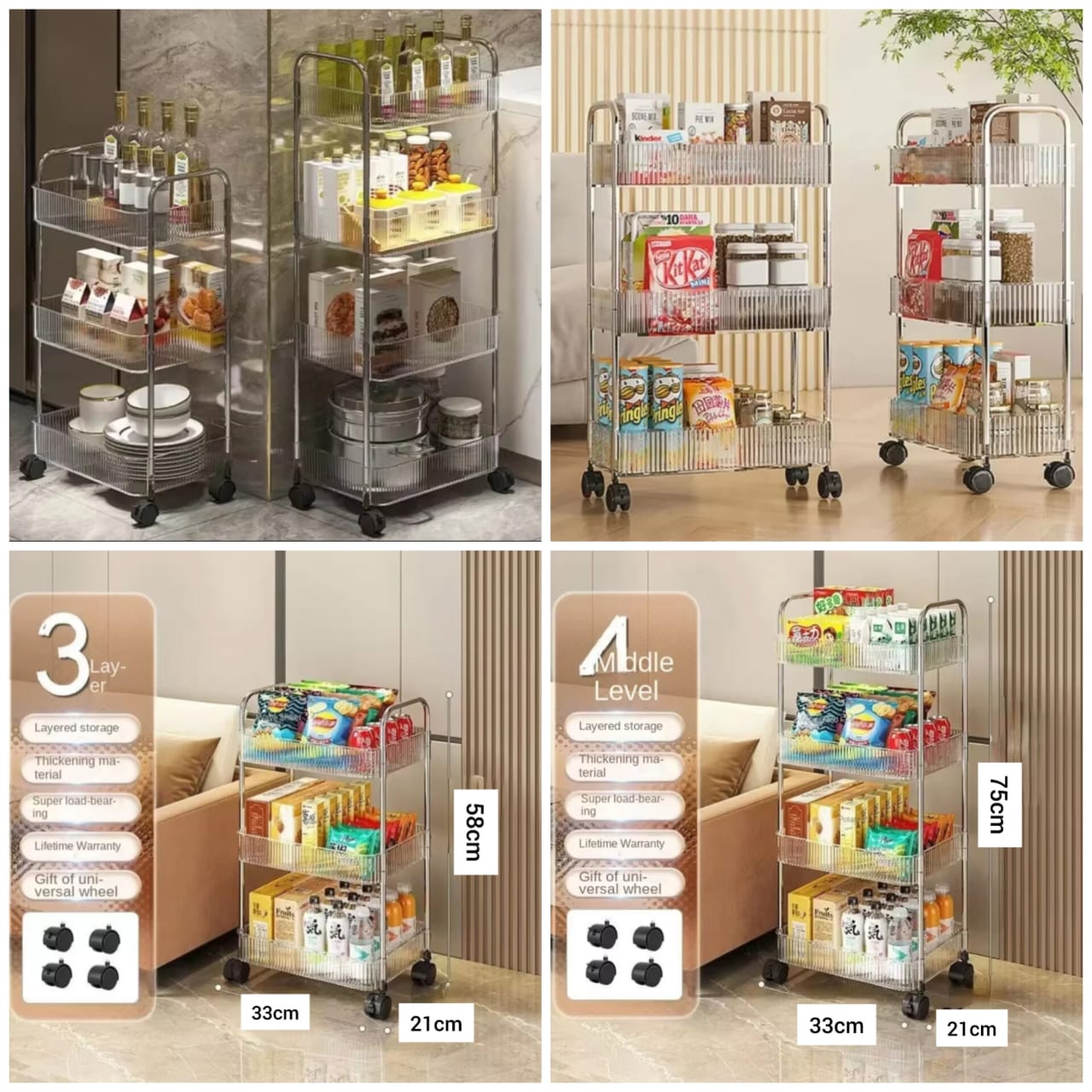 Arcylic Luxury Trolly Main image