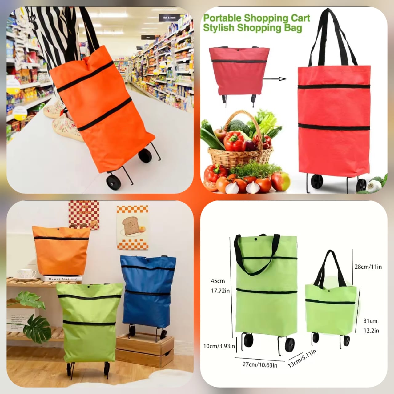 Expandable Travel Trolly Bag (Random Colours) Main image
