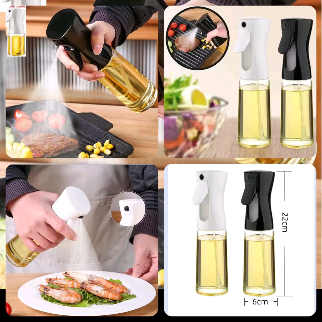Eidible Oil Spray Bottle (Random Colours)