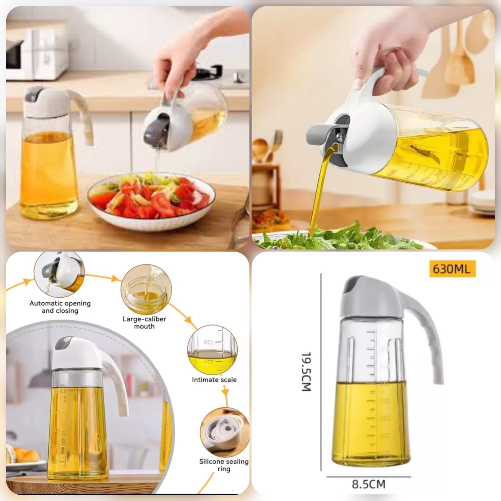 630ML Glass Oil Jug