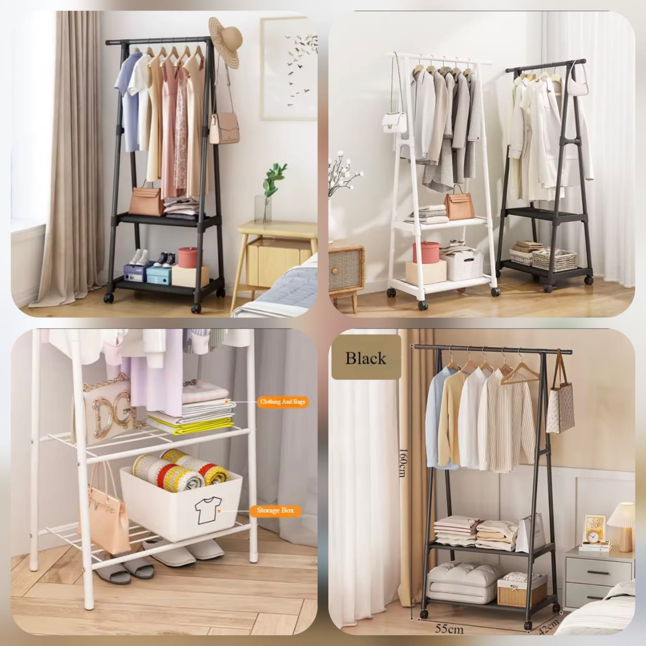 Triangle Attachable Coat Rack Main image