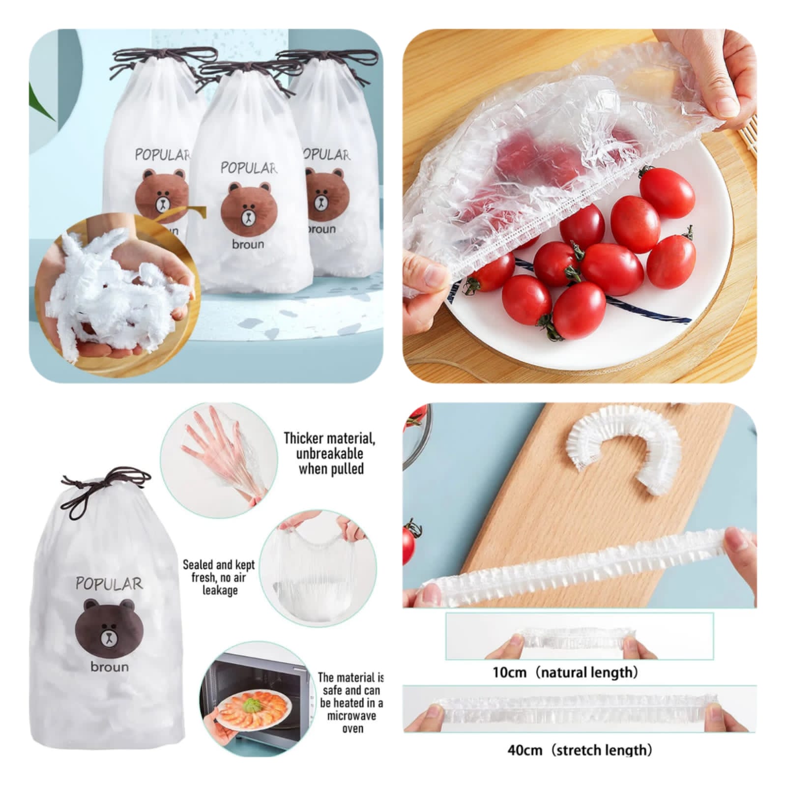 Bear Packing 100pc Food Wrap Main image