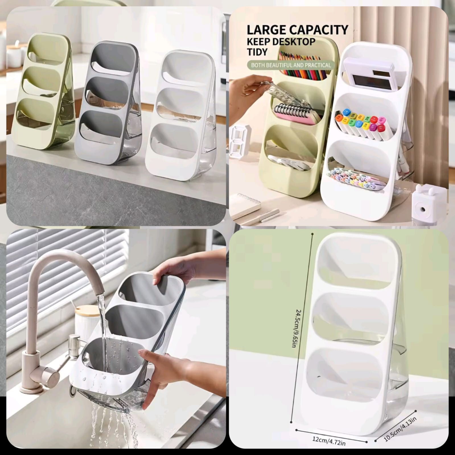 3Layer Cutlrey Stand (White Colour) (Premium Quality)