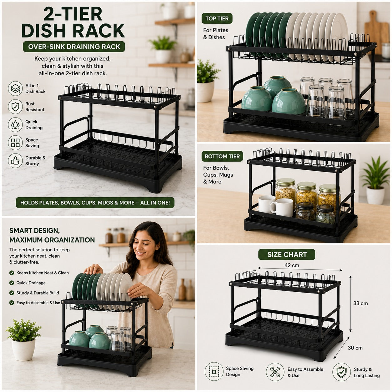 2-Tier Dish Rack Main image