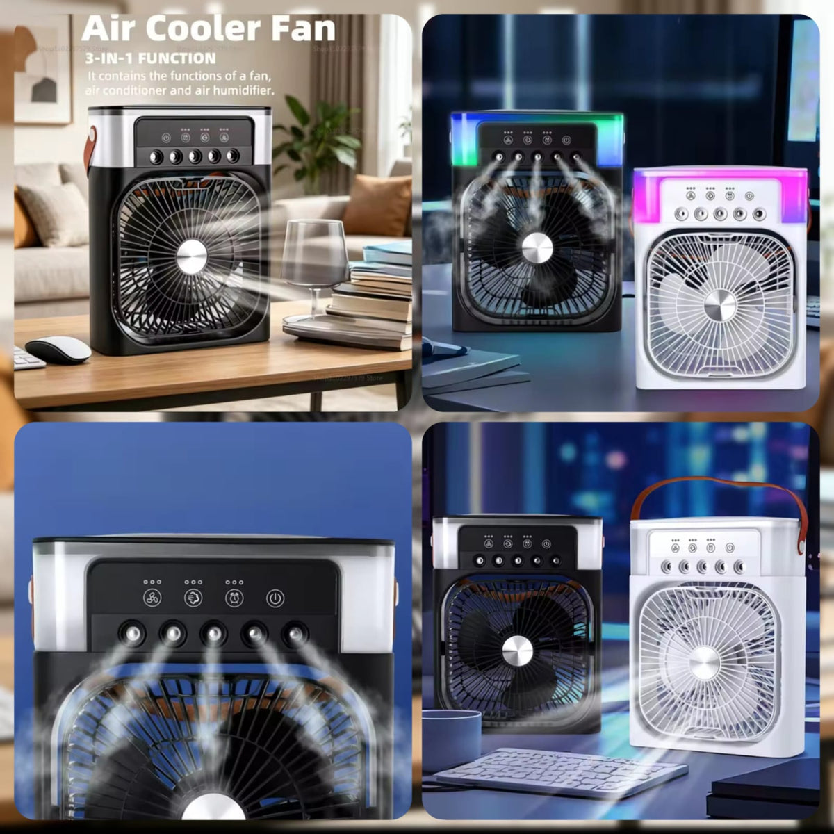Rechargeable Mist Fan (premium Quality) Main image