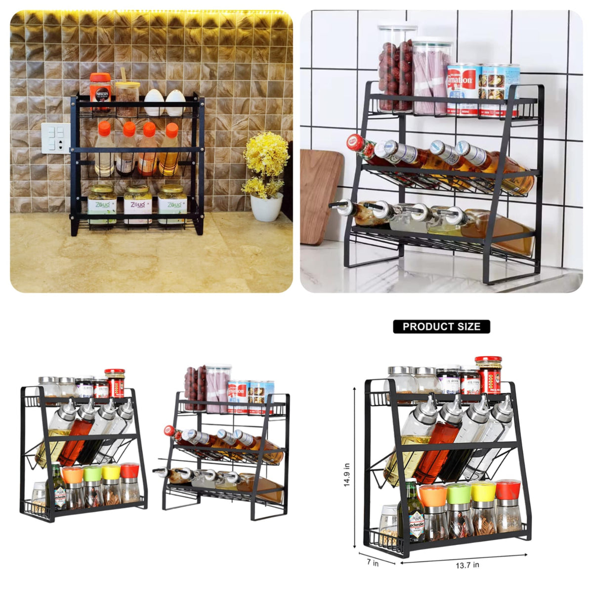 3-Tier kitchen Storage Rack Main image