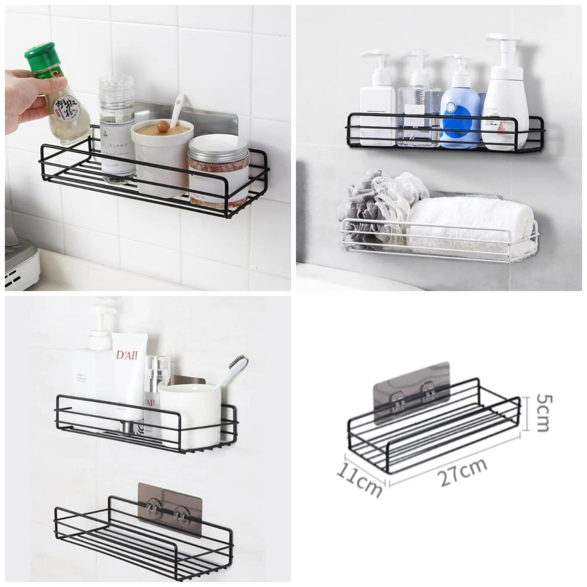 Self-Adhesive Wall Iron Shelf Main image