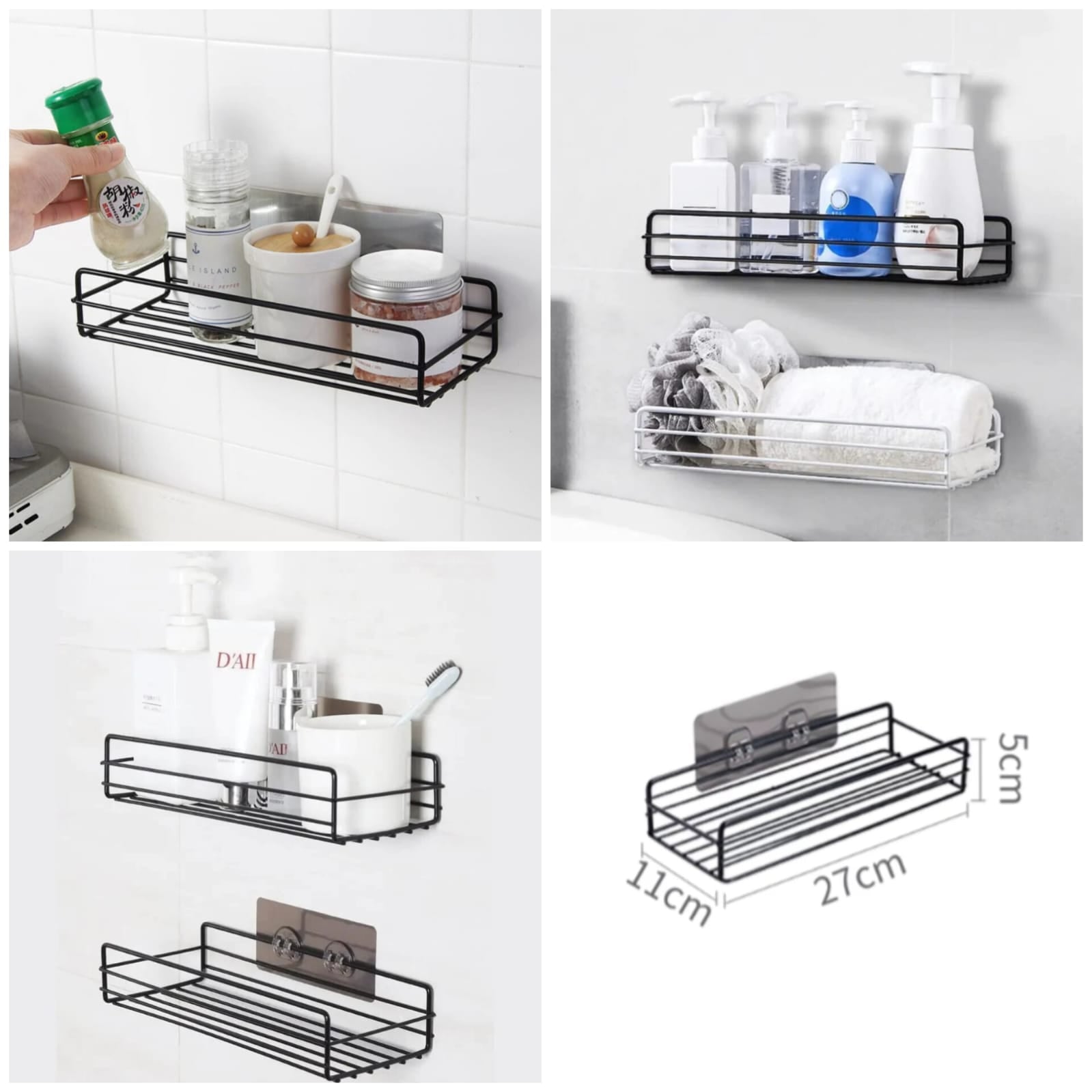 Self-Adhesive Wall Iron Shelf