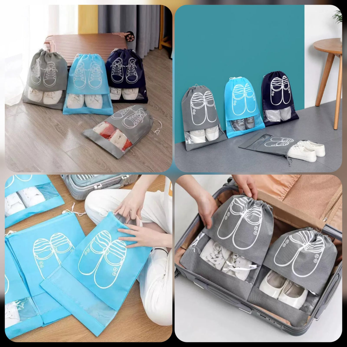 Printed Shoe Pouch (Big Size/Random Colours) Main image