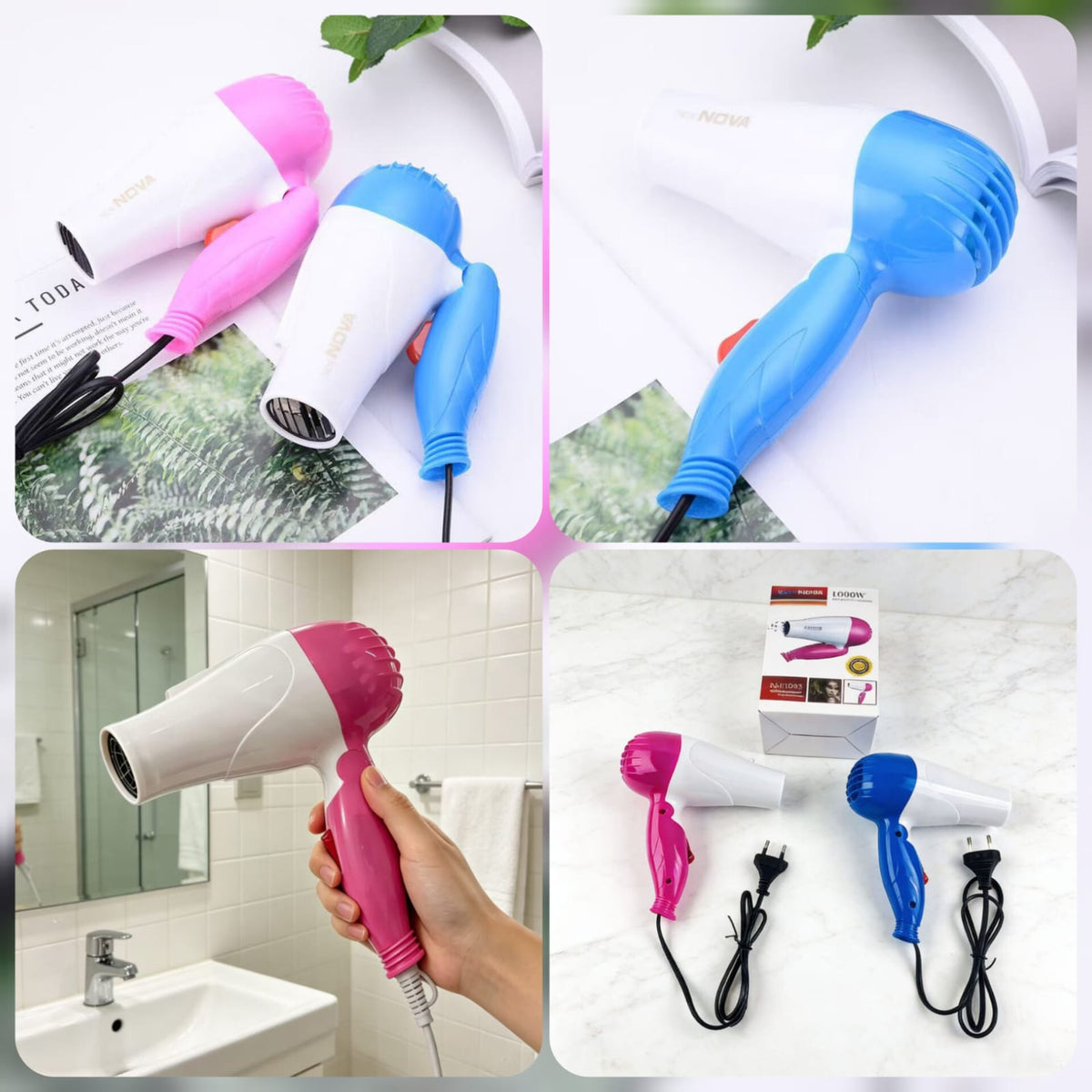 Mini Foldable Nova Hair Dryer (1000W) Main image