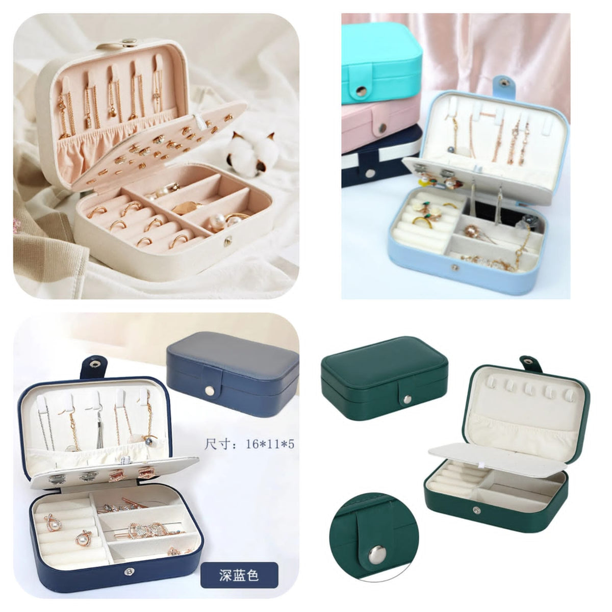 Medium Leather Jewellery Organizer Main image